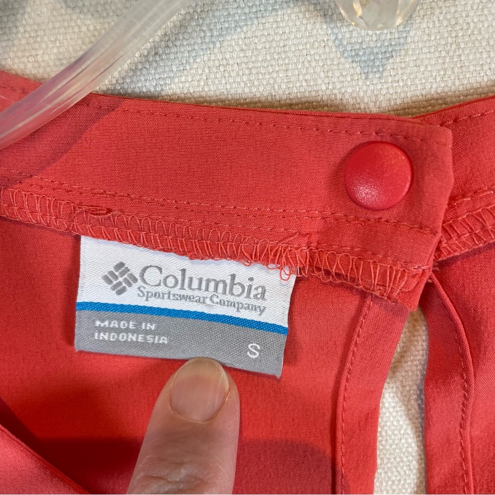 Columbia Bogata Bay Dress Womens Small Coral Pink Orange Omni-Shield Outdoor NWT - Picture 6 of 11